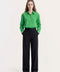 Minimalist Solid Color Point Collar Shirt