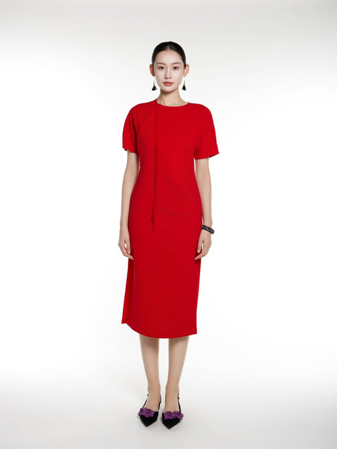 Tang Short Sleeves Dress