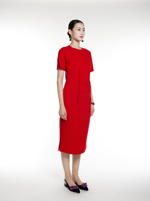 Tang Short Sleeves Dress