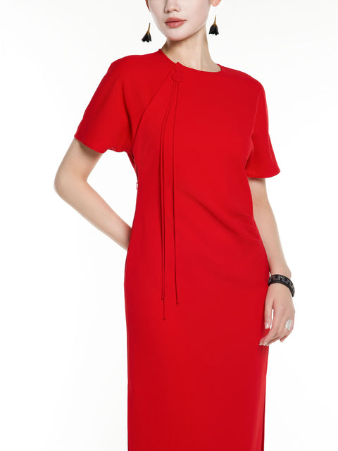 Tang Short Sleeves Dress