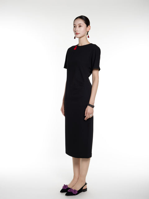 Tang Short Sleeves Dress