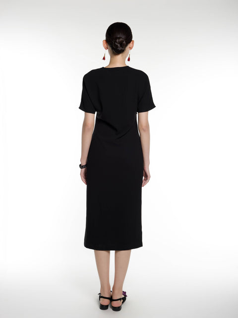 Tang Short Sleeves Dress