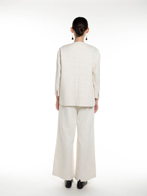 Cotton Linen Long Blazer