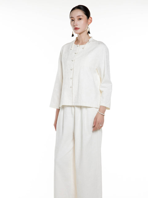 Cotton Linen Tang Blouse