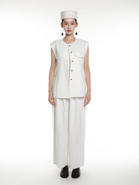 Cotton Linen Vest