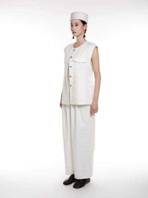Cotton Linen Vest