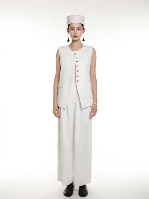 Cotton Linen Vest