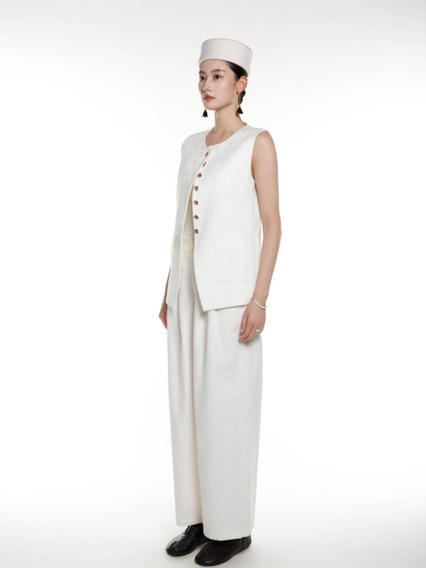 Cotton Linen Vest