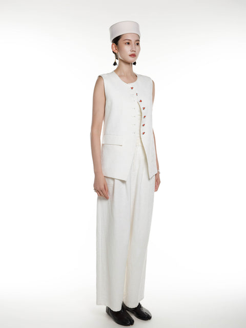 Cotton Linen Vest