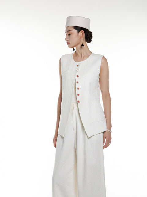 Cotton Linen Vest