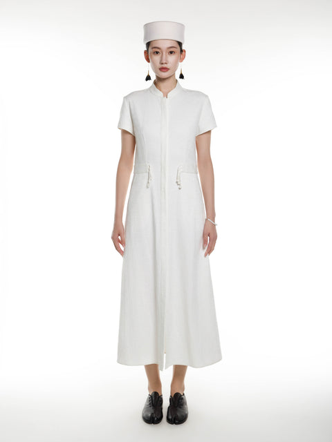 Cotton Linen Midi Dress