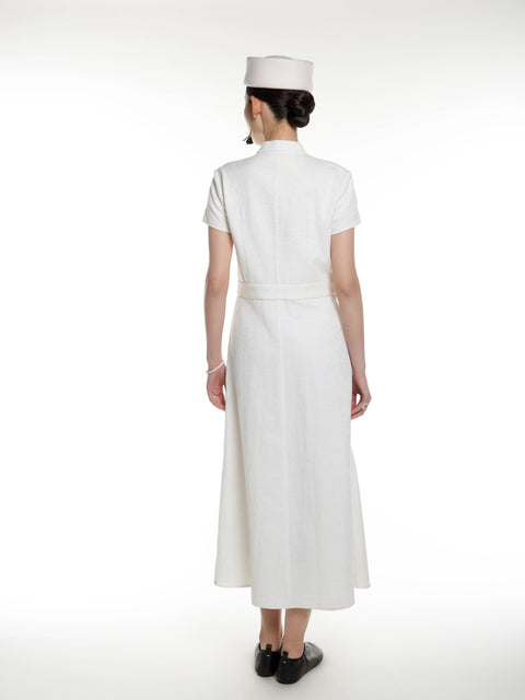 Cotton Linen Midi Dress