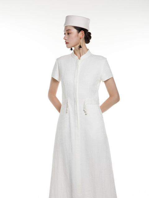 Cotton Linen Midi Dress