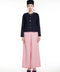 Wool short R-neck jacket