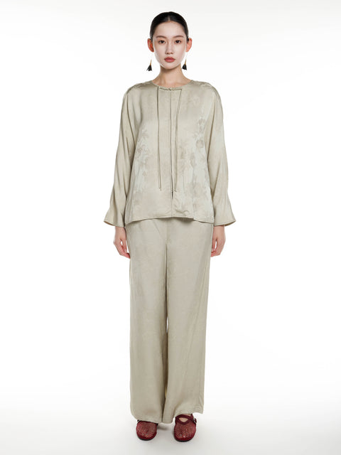 Viscose Jacquard Blouse