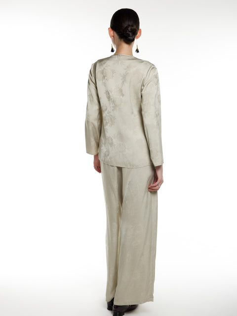 Viscose jacquard top