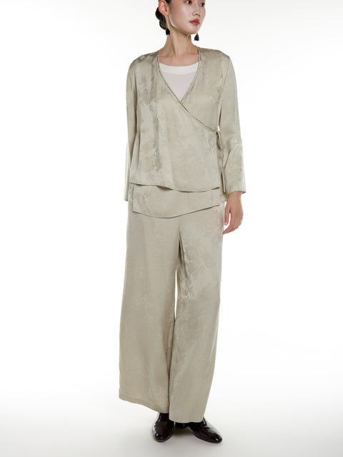 Viscose jacquard top