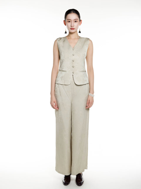 Viscose Jacquard Vest