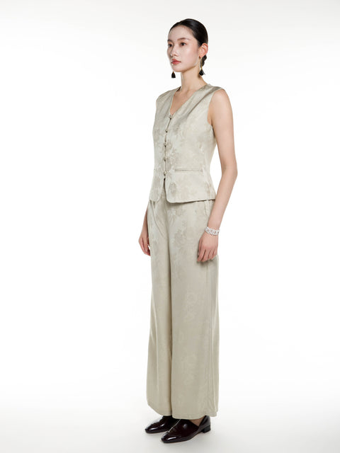 Viscose Jacquard Vest