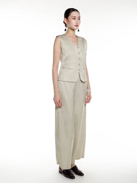 Viscose Jacquard Vest
