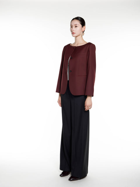 Short Boat Neck Jacket