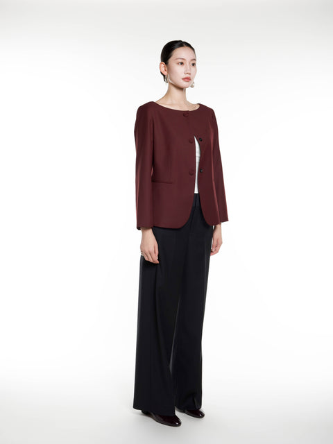 Short Boat Neck Jacket