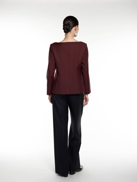 Short Boat Neck Jacket
