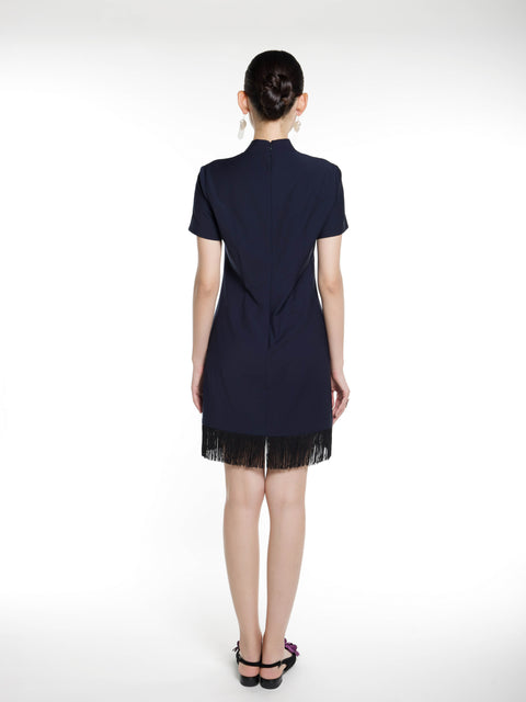 Classical Fringe Mini Dress
