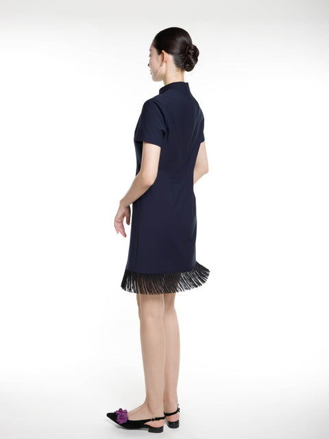 Classical Fringe Mini Dress