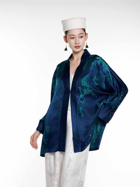 Silk Ancient Jacquard Cardigan