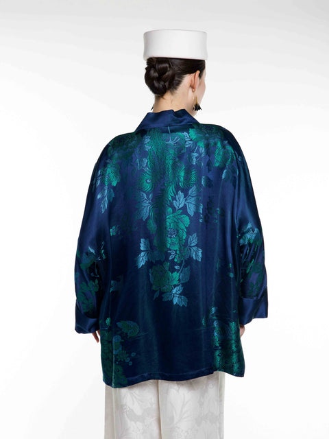 Silk Ancient Jacquard Cardigan