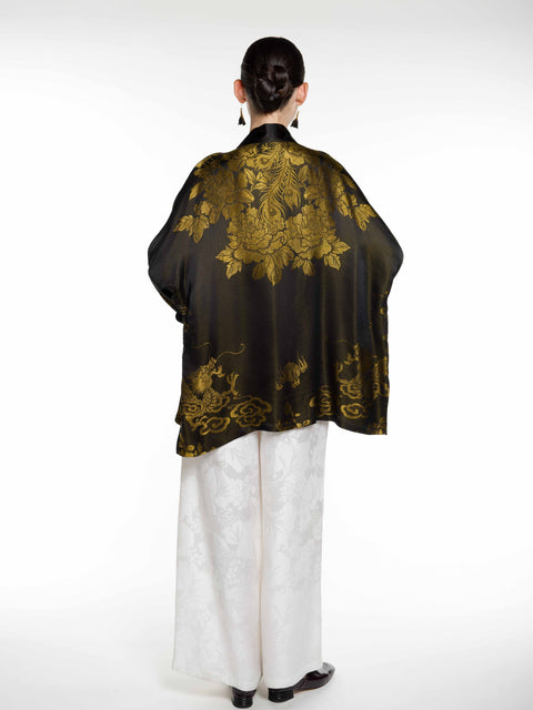 Silk Ancient Jacquard Cardigan
