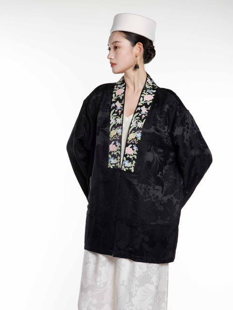 Silk Jacquard Embroidery Jacket