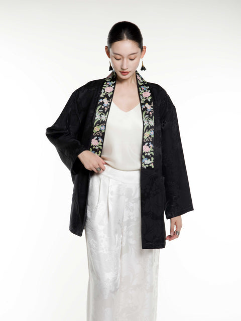Silk Jacquard Embroidery Jacket