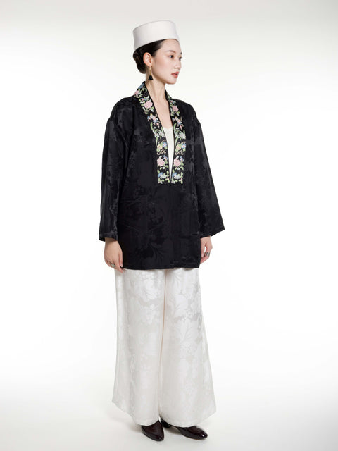 Silk Jacquard Embroidery Jacket