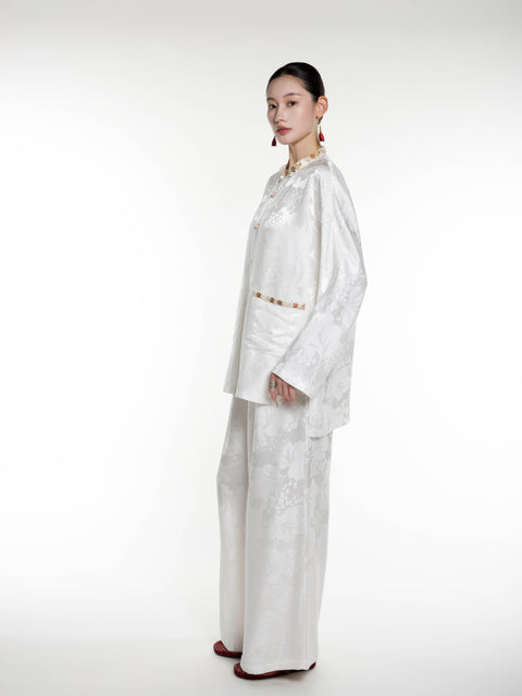 Silk Jacquard Jacket