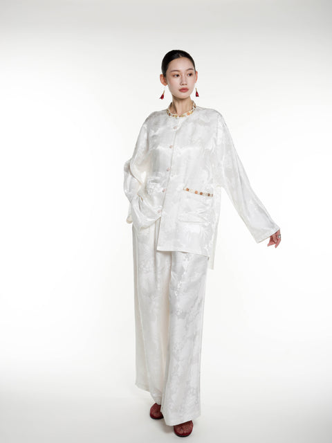 Silk Jacquard Jacket