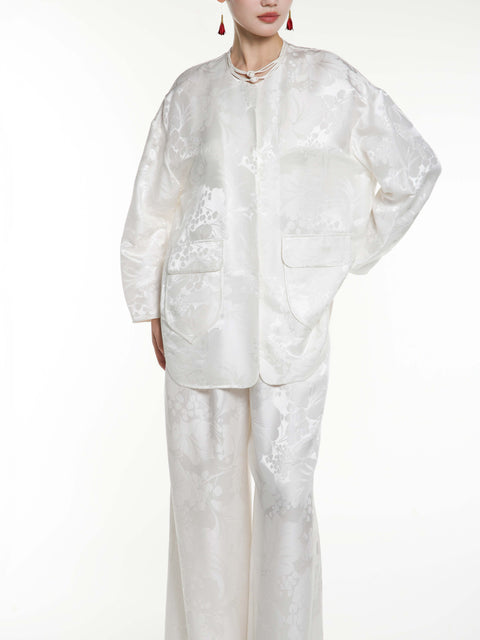 Silk Jacquard Top