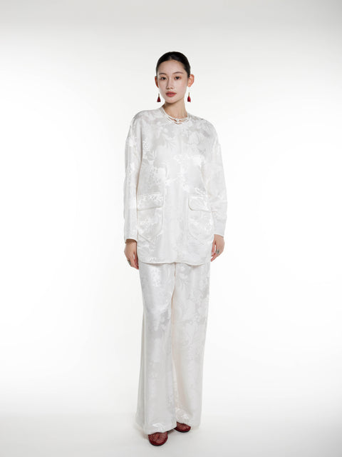 Silk Jacquard Top