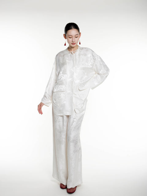 Silk Jacquard Top