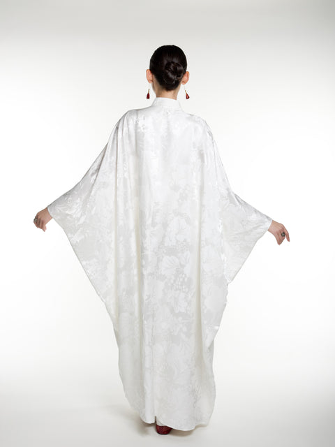Silk Jacquard Embroidery Abaya