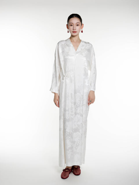 Silk Jacquard Midi Caften