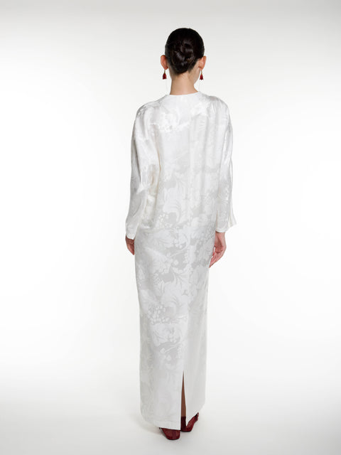 Silk Jacquard Midi Caften