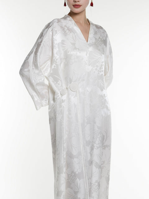 Silk Jacquard Midi Caften