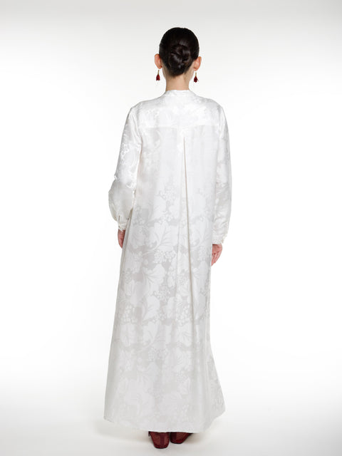 Silk Jacquard Maxi Caften