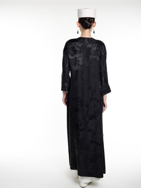 Silk Jacquard Maxi Dress
