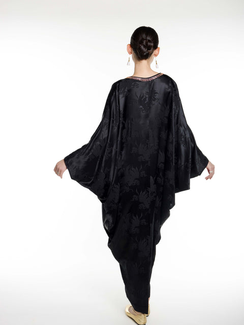 Silk Jacquard Maxi Caften