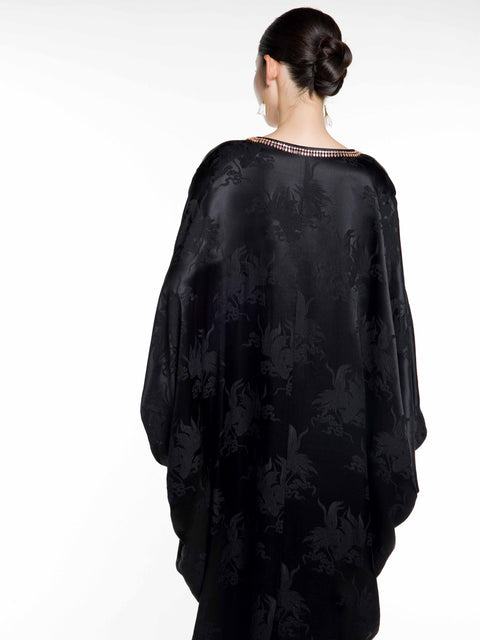 Silk Jacquard Maxi Caften