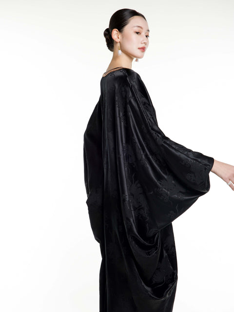 Silk Jacquard Maxi Caften