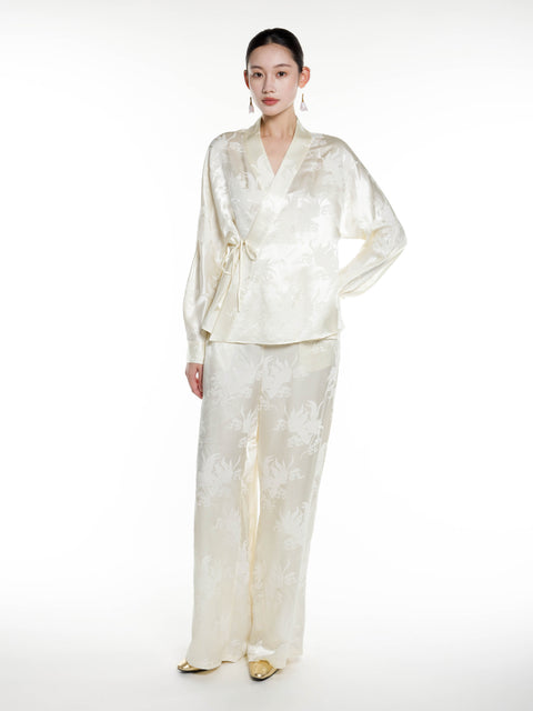 Silk Jacquard Pajamas